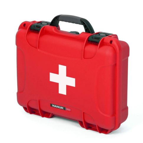 NANUK 910 Red First Aid Logo